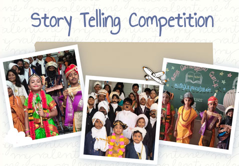 குழந்தைகள் அனைவரும் தங்கள் கதாபாத்திரத்திற்கு( பாரதியார், பாரதிதாசன், கம்பர், கணியன் பூங்குன்றனார், ஔவையார்) ஏற்றார் போல் வேடமணிந்து ஆர்வத்துடன் பங்கேற்றனர்.