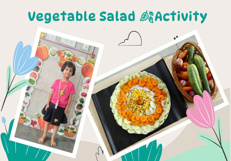 Vegetable Salad Activity at our Montessori!