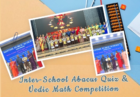 The Inter-School Abacus Quiz & Vedic Math Competition (Classes V & VI) was successfully conducted on 21 February 2026 at Kandasamy Convention Hall, Krishnagiri.