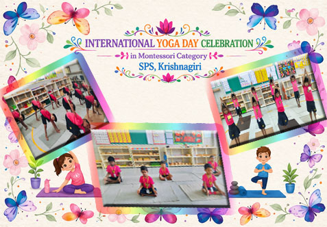 The Montessori children Celebrated International Yoga day with great enthusiasm. The Children participated in simple yoga postures and breathing exercises under the guidance of their teachers.