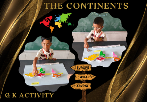 Children successfully identified and named the seven continents and five oceans.